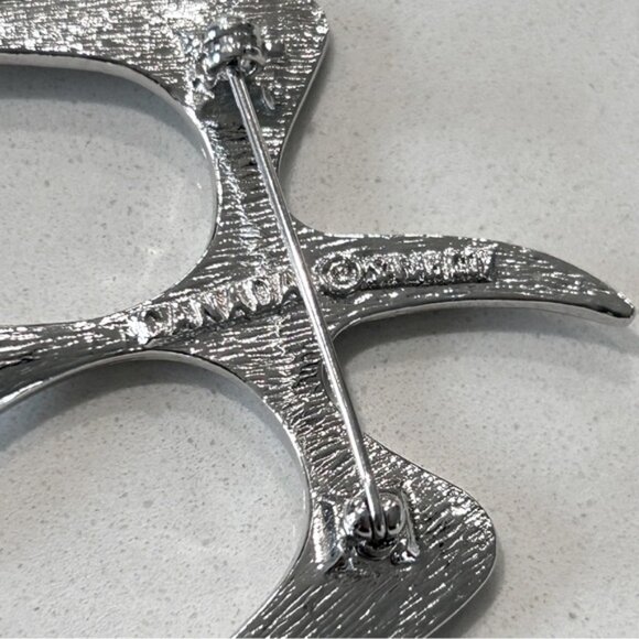 Vintage Sarah Coventry Abstract Silver Seagull Pin - Picture 6 of 7